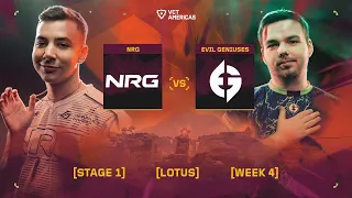 NRG vs Evil Geniuses - VCT Americas Stage 1 - W4D2 - Map 2