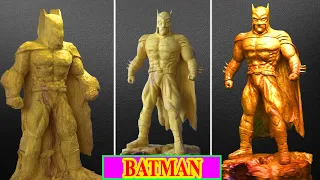 BATMAN sculpture from beautiful wood ( バットマン彫刻 )