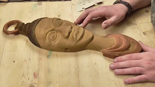 Настенная африканская маска из дерева, резьба по дереву