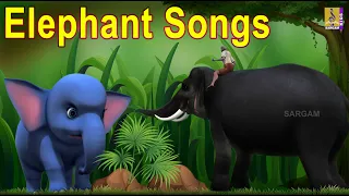 Mighty Black Elephant | Little Naughty Our Naughty Baby | Lyrical Video Song | Kids Animation Song