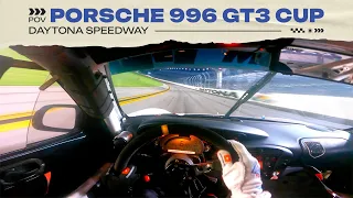 CRAZY POV | PORSCHE 996 GT3 CUP | NIGHT | DAYTONA SPEEDWAY