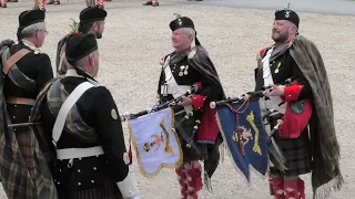 Atholl Highlanders Pipe Major & Drum Major both retire after 50 years service