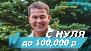 С 0 до 100 000 рублей онлайн. Антон Лазарев из Ульяновска