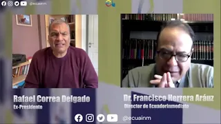 Entrevista al expresidente Rafael Correa, en Ecuadorinmediato