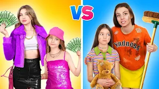 Poor Mom vs Rich Mom | Teen’s Life in Rich vs Broke Family