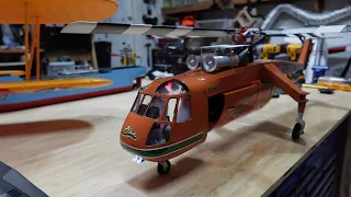 RC Sky Crane Helicopter - Made out of 3D Print!! - Build - Maiden - 450 Size