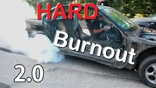 HARD BURNOUT TEST BMW e36 - neboli,Ečko nám ukáže jak se to správně dělá