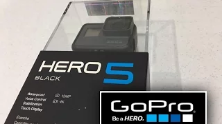 GoPro Hero 5 Black Unboxing and Quick Camera Startup Tour