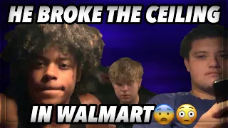 He Broke The Ceiling In Walmart...😂😨 (He Got Kicked Out)