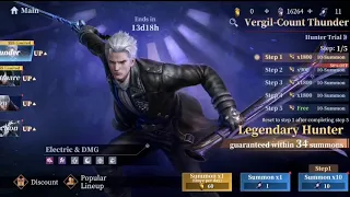 Devil May Cry: Peak of Combat | Returns of Vergil: Count Thunder Summoning with 16,000 gems #dmcpoc