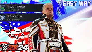 WWE 2K24 - Cash-In Ringer/Square Up (Trophy/Achievement) | Easy Way