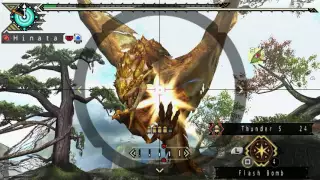 [MHP3rd] [Heroics] ++HR6++ Light Bowgun vs Gold Rathian