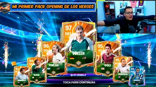 😱 ¿QUE PASA SI ABRES 100 SOBRES de SUPER HEROES en FC Mobile?