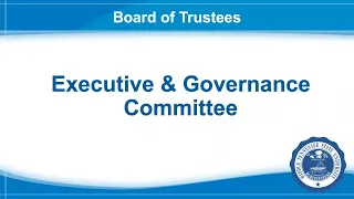 5-25-21 Executive and Governance Committee Meeting