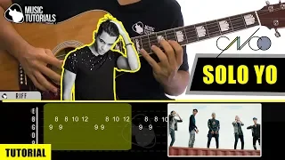 Cómo tocar Solo Yo de CNCO en Guitarra | Tutorial + PDF GRATIS