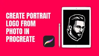 EASY Tutorial Portrait Logo in Procreate (#shorts​)