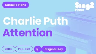 Charlie Puth - Attention (Piano Karaoke)