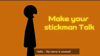 Make the stickman talk & add subtitles | Pivot animator v5