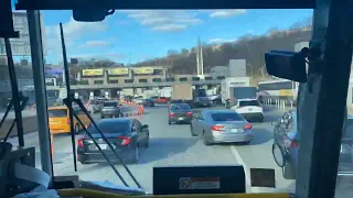 Lincoln Tunnel NYC - Sunday Traffic (Time-Lapse)