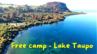 How is this a free camp! Whakaipō Bay Lake Taupo.
