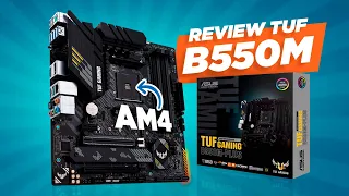 PLACA MÃE RYZEN AM4! A INCRÍVEL Asus TUF B550M que roda até 5800X3D!