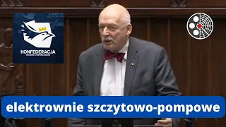 Janusz Korwin-Mikke - ws. elektrowni szczytowo-pompowych