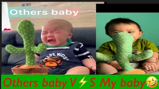 Cute babies playing cactus #othersbabyVsmybaby#supportme