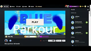 Blue parkour 40 levels!(PART1)l KoGaMa