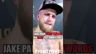 JAKE PAUL FIRST WORDS AFTER LOSING TO TOMMY FURY: "SH*T HAPPENS"