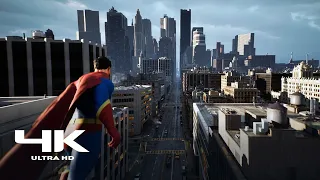 SUPERMAN 2022  new game  BIG CITY  HIGH REALISTIC 3090 RTX UNREAL ENGINE 5 NVIDIA  4K 60FPS HDR