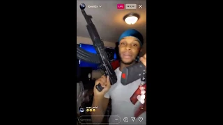 Toosie2x Showing His Gun Collection On IG Live !