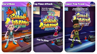 Subway Surfers Mexico Tag Time Attack Scarlett vs Marathon Vancouver vs Super Tag Team Copenhagen