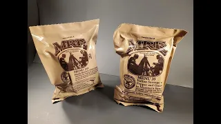 2020 US MRE Menu 20 Sausage Peppers & Onions Review &  2019 Hashbrowns w Bacon Taste Test Comparison