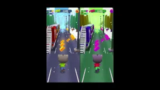 Talking Tom Gold Run 2X TALKING TOM Colors Reaction FUNNY RACE Android iOS Gameplay #Shorts