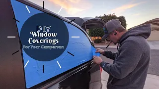 DIY Window Coverings For Dodge Grand Caravan | No Build Minivan Camper Conversion