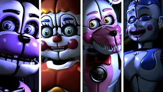 FNAF SL Animatronics Voices Lines (Sister Location Animated)