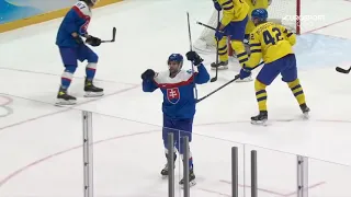 SLOVAKIA - SWEDEN --- Bronze medal game -TAKÁČ SECOND GOAL - Beijing 2022