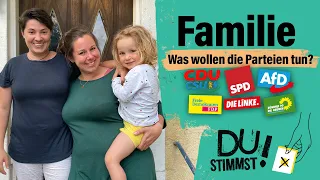 Kind und Job: Was bieten Parteien den Familien bei der Wahl? | Du stimmst! (Folge 2)