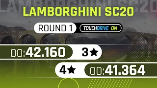 Asphalt 9 - LAMBORGHINI SC20 Grand Prix Round 1 - 3⭐ & 4⭐ Touchdrive Reference Laps - LIGHTHOUSE