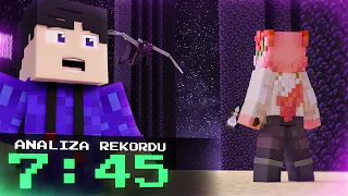 Jak NIESAMOWITY Rekord Świata przebił barierę 8 MINUT... | Minecraft Speedrun Analiza