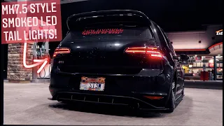 MK7 GTI Smoked LED Tail Lights Install & Review!