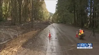 VIDEO: WSDOT crews clearing SR 706 after landslide causes closure