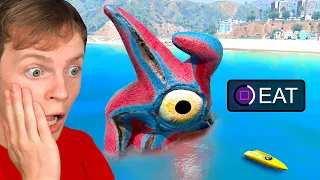 PLAYING as THE SEA MONSTER in GTA 5! (Secret)