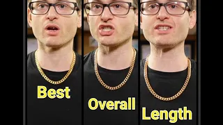 18, 20 & 22 inch Chain Length Comparison | Gold Jewelry Sizing