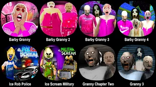 Granny Mod | Barbie Granny 2+3+4, Ice Rob Police, Ice Scream Military, Granny Chapter Two, Granny 3