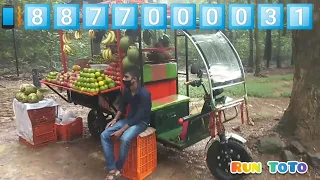 Electric rickshaw Fruit/Vegi cart present by Run Toto