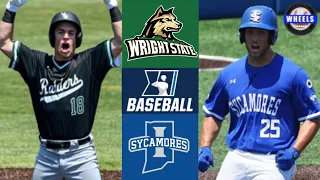 Wright State vs #14 Indiana State (Great Game!) | Regionals Opening Round | 2023 College Baseball