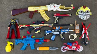 Found Action Equipments & Grabbing some guns toys potato chips - Ak47 Dragon Gun, Mask,Guns from all
