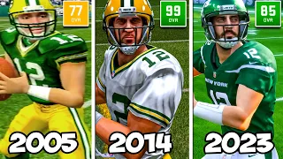 Throwing a Touchdown with Aaron Rodgers EVERY Madden!