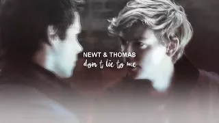 newt & thomas | don't lie to me. [+tdc]